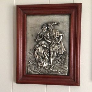 Vintage Metalcraft 3D Victorian Framed Wall Art Decor